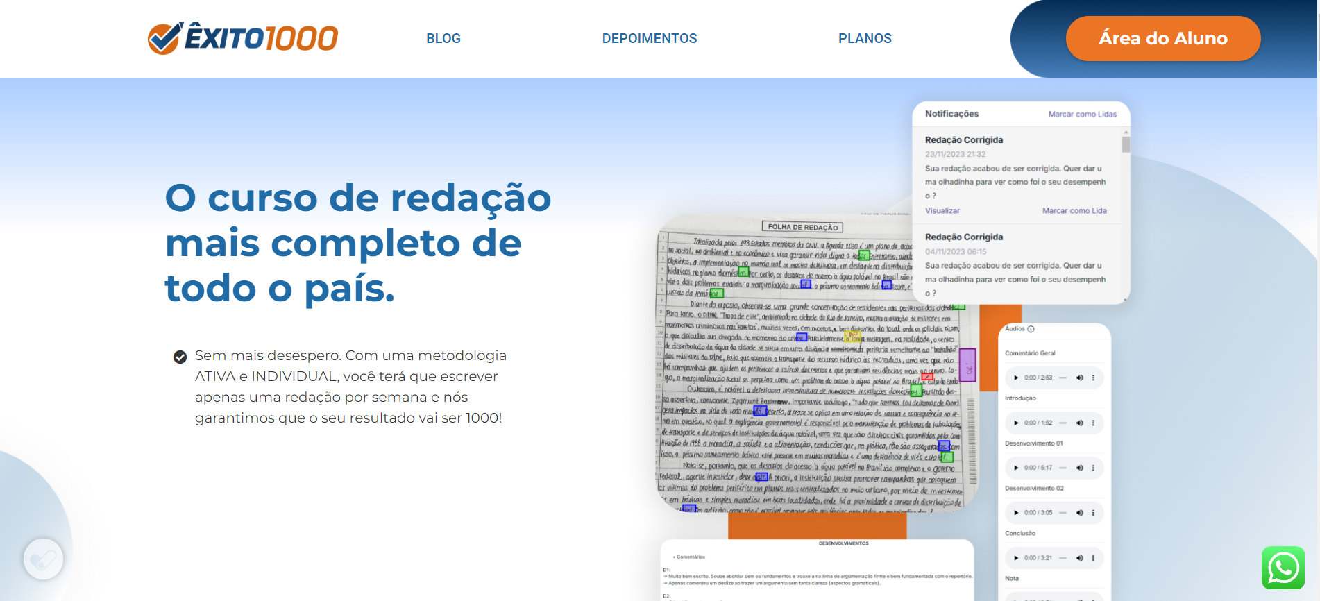 Screenshot of redacaoexito1000.com.br